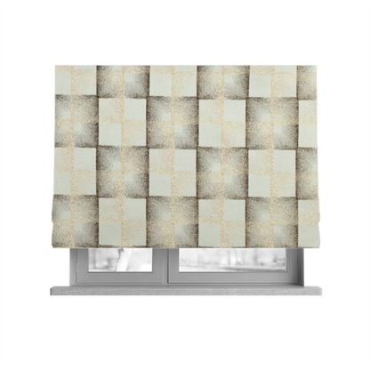 Casa Textured Uniformed Block Shine Pattern Cream Furnishing Fabric CTR-2206 - Roman Blinds