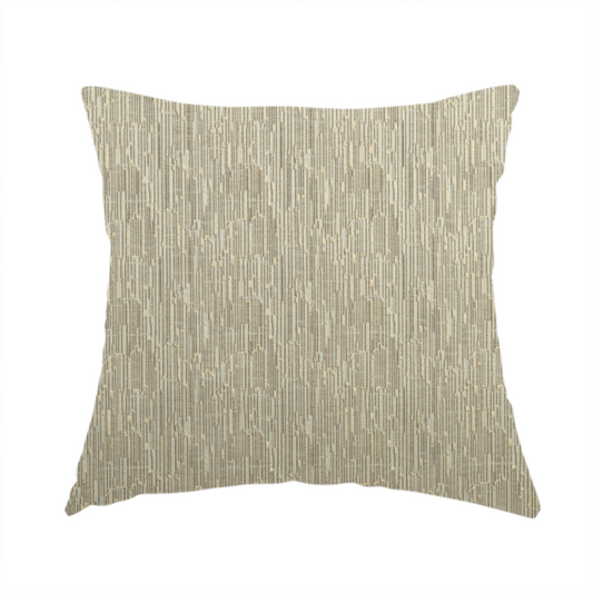 Casa Textured Shine Pattern Cream Furnishing Fabric CTR-2207 - Handmade Cushions