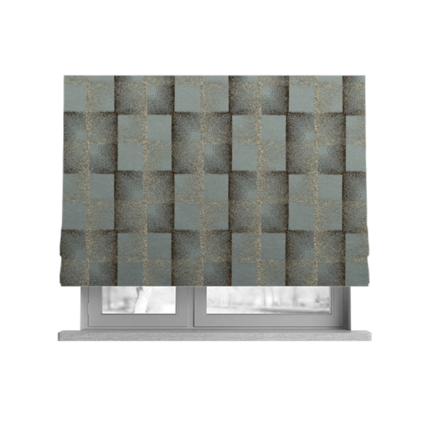 Casa Textured Uniformed Block Shine Pattern Grey Furnishing Fabric CTR-2215 - Roman Blinds