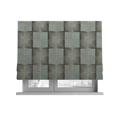 Casa Textured Uniformed Block Shine Pattern Grey Furnishing Fabric CTR-2215 - Roman Blinds