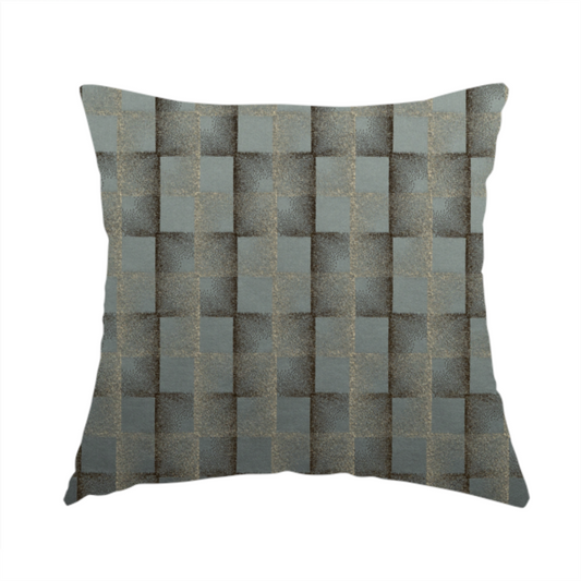 Casa Textured Uniformed Block Shine Pattern Grey Furnishing Fabric CTR-2215 - Handmade Cushions