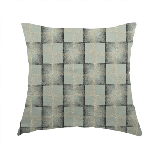 Casa Textured Uniformed Block Shine Pattern Silver Furnishing Fabric CTR-2218 - Handmade Cushions
