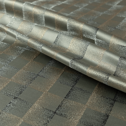 Casa Textured Uniformed Block Shine Pattern Silver Furnishing Fabric CTR-2218 - Roman Blinds