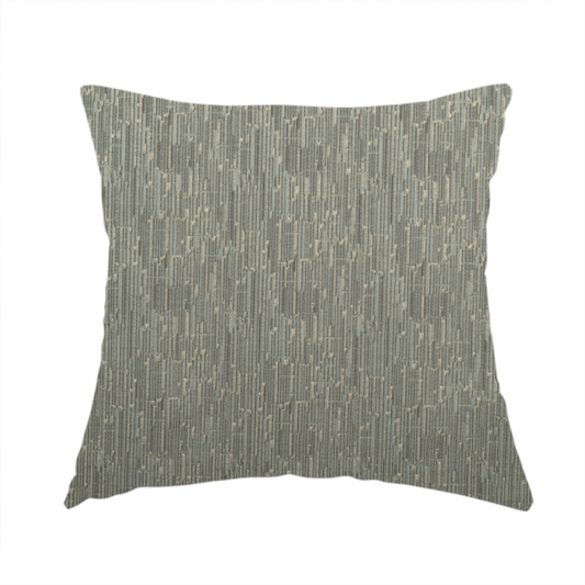 Casa Textured Shine Pattern Silver Furnishing Fabric CTR-2219 - Handmade Cushions