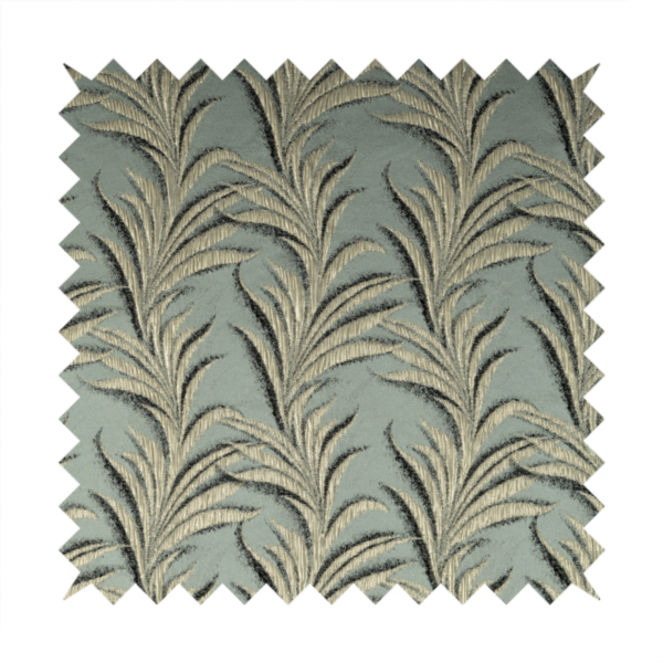 Casa Textured Leaf Pattern Silver Furnishing Fabric CTR-2220 - Made To Measure Curtains