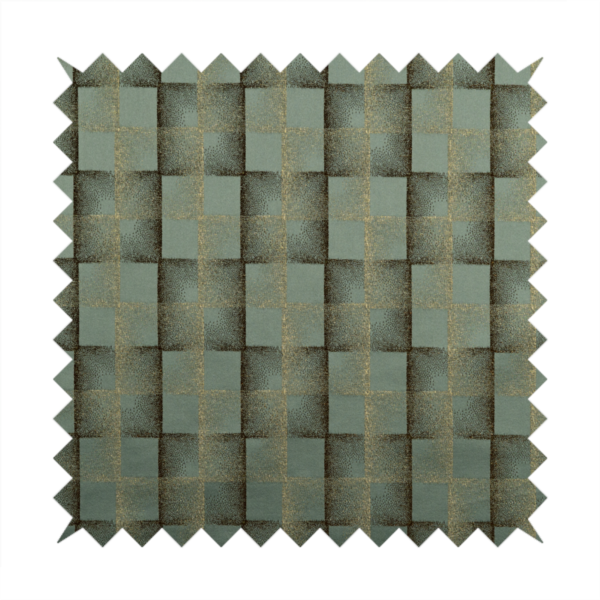 Casa Textured Uniformed Block Shine Pattern Teal Furnishing Fabric CTR-2221 - Made To Measure Curtains