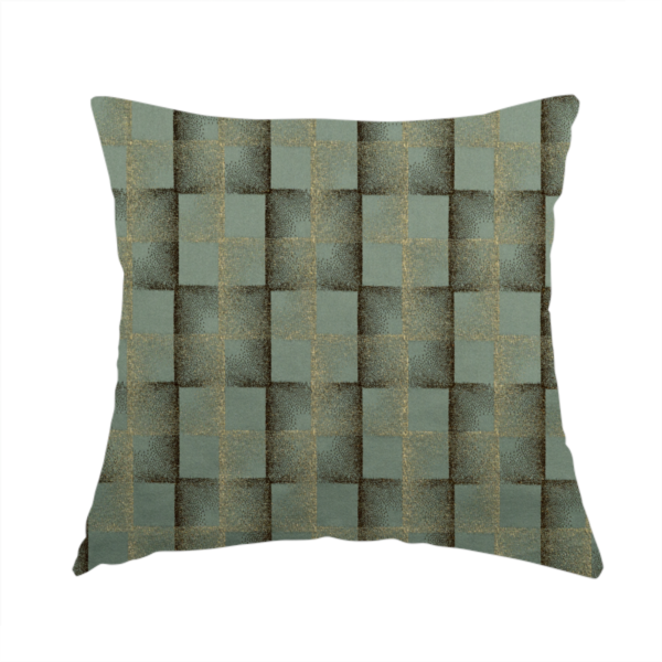 Casa Textured Uniformed Block Shine Pattern Teal Furnishing Fabric CTR ...