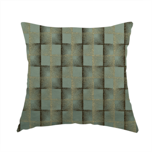 Casa Textured Uniformed Block Shine Pattern Teal Furnishing Fabric CTR-2221 - Handmade Cushions