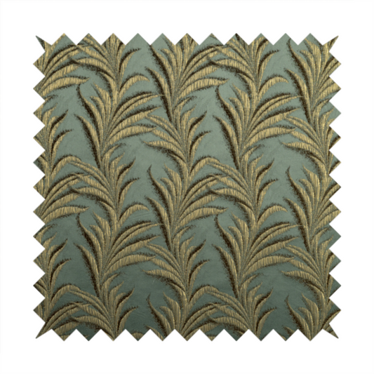 Casa Textured Leaf Pattern Teal Furnishing Fabric CTR-2223