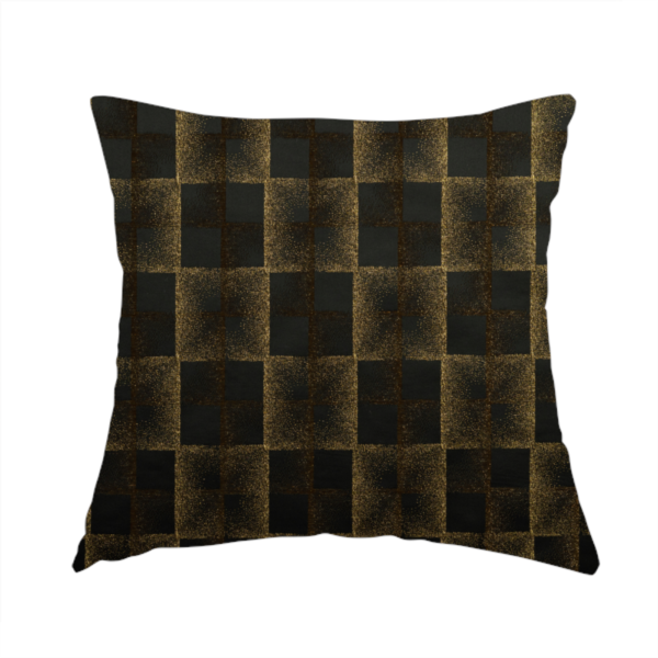 Casa Textured Uniformed Block Shine Pattern Black Furnishing Fabric CTR-2227 - Handmade Cushions