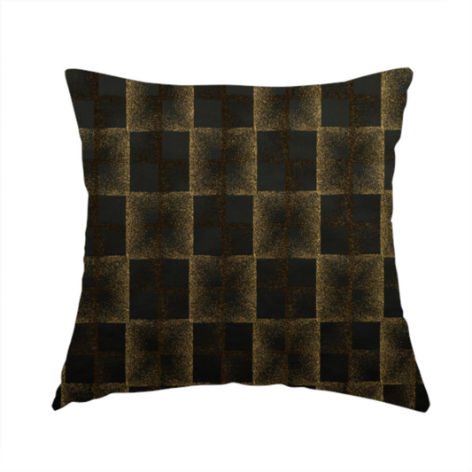 Casa Textured Uniformed Block Shine Pattern Black Furnishing Fabric CTR-2227 - Handmade Cushions
