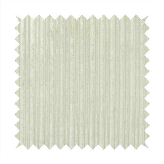 Knightsbridge Velvet Stripe Pattern Beige Upholstery Fabric CTR-2232