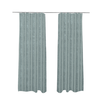 Knightsbridge Velvet Stripe Pattern Silver Upholstery Fabric CTR-2236 - Made To Measure Curtains