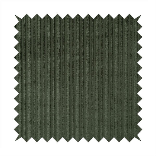 Knightsbridge Velvet Stripe Pattern Green Upholstery Fabric CTR-2238