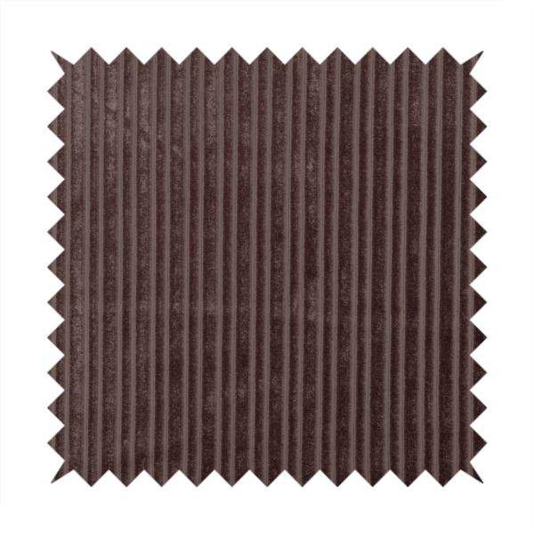 Knightsbridge Velvet Stripe Pattern Wine Purple Upholstery Fabric CTR-2240