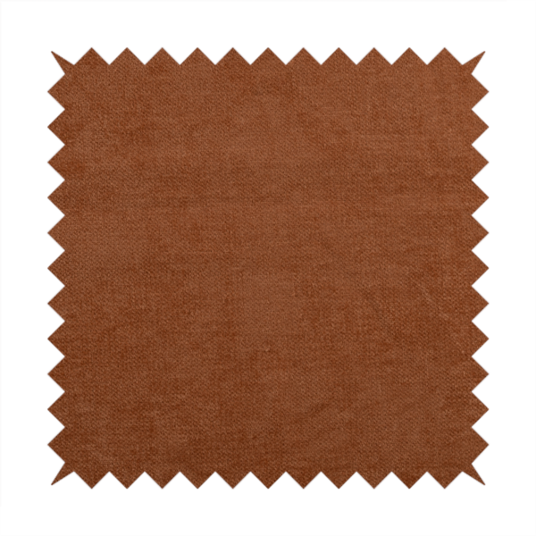 Tessuto Soft Chenille Plain Water Repellent Orange Upholstery Fabric CTR-2244