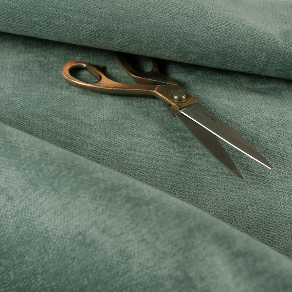 Tessuto Soft Chenille Plain Water Repellent Mint Green Upholstery Fabric CTR-2247 - Made To Measure Curtains