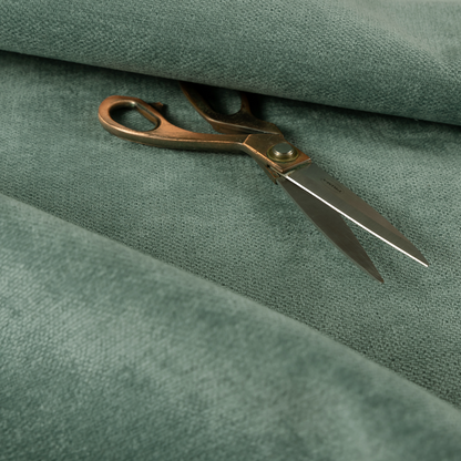 Tessuto Soft Chenille Plain Water Repellent Mint Green Upholstery Fabric CTR-2247 - Made To Measure Curtains