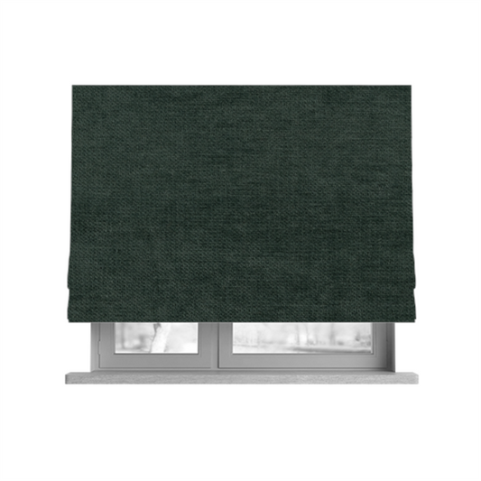 Tessuto Soft Chenille Plain Water Repellent Teal Green Upholstery Fabric CTR-2248 - Roman Blinds