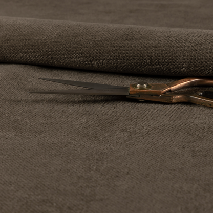 Tessuto Soft Chenille Plain Water Repellent Light Brown Upholstery Fabric CTR-2251 - Made To Measure Curtains