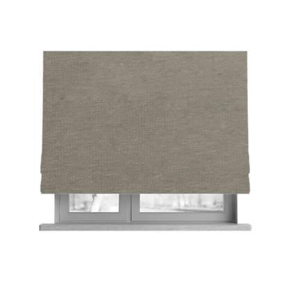Tessuto Soft Chenille Plain Water Repellent Beige Upholstery Fabric CTR-2252 - Roman Blinds
