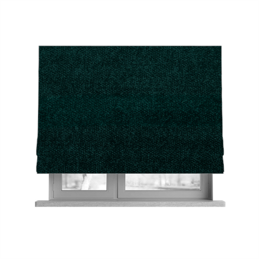 Kensington Velvet Semi Plain Teal Upholstery Fabric CTR-2254 - Roman Blinds