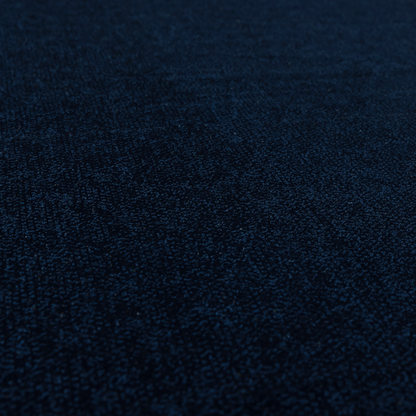 Kensington Velvet Semi Plain Navy Blue Upholstery Fabric CTR-2255