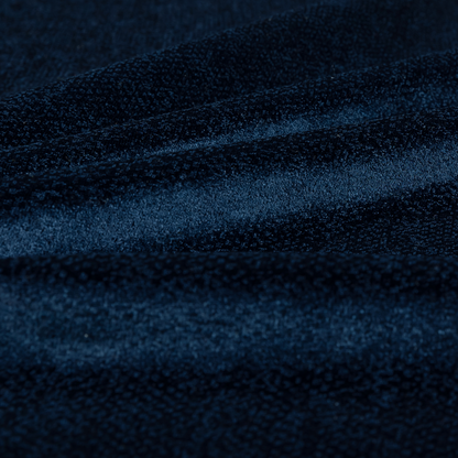 Kensington Velvet Semi Plain Navy Blue Upholstery Fabric CTR-2255 - Handmade Cushions