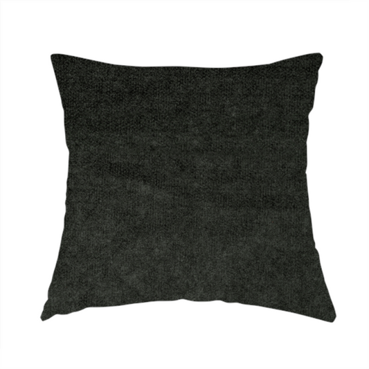 Kensington Velvet Semi Plain Grey Upholstery Fabric CTR-2257 - Handmade Cushions