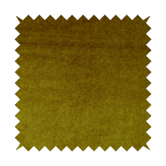 Kensington Velvet Semi Plain Yellow Upholstery Fabric CTR-2259
