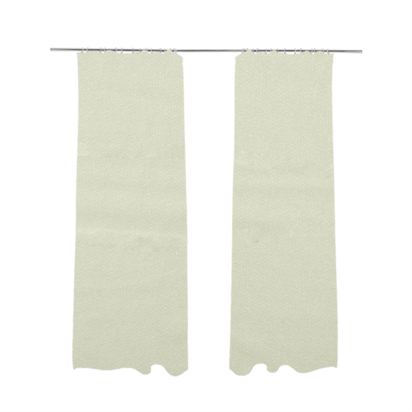 Kensington Velvet Semi Plain White Upholstery Fabric CTR-2261 - Made To Measure Curtains