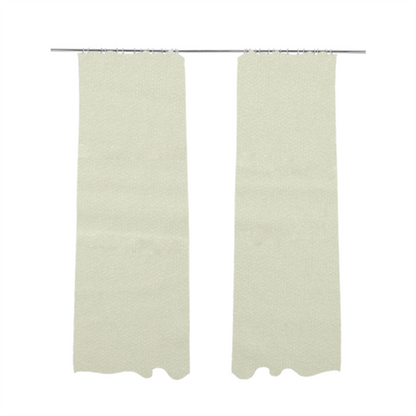 Kensington Velvet Semi Plain White Upholstery Fabric CTR-2261 - Made To Measure Curtains