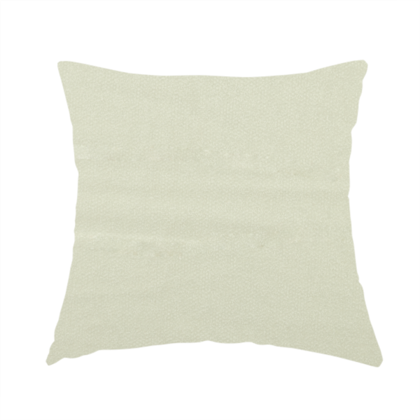 Kensington Velvet Semi Plain White Upholstery Fabric CTR-2261 - Handmade Cushions
