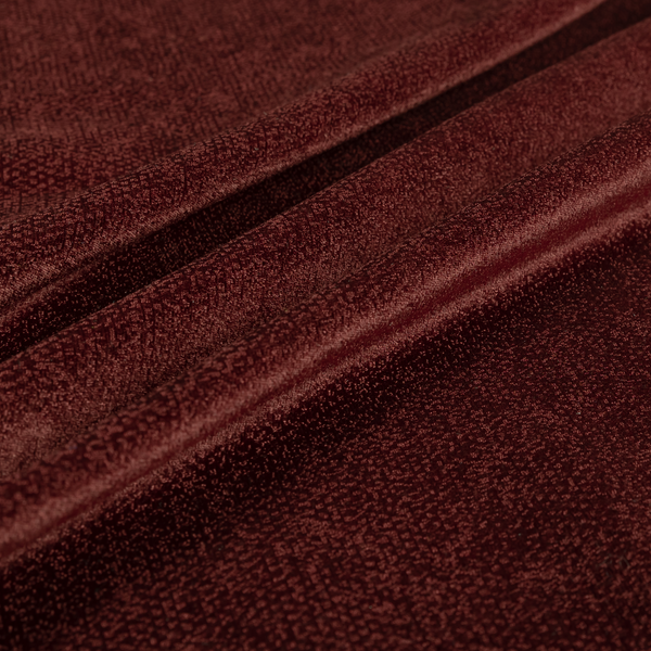 Kensington Velvet Semi Plain Burgundy Red Upholstery Fabric CTR-2265 - Handmade Cushions