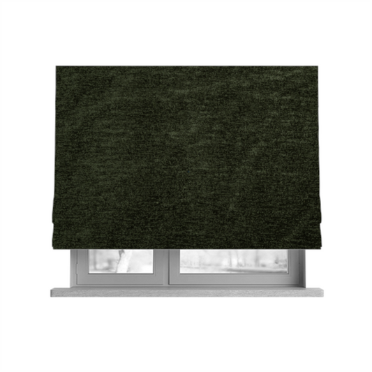 Brompton Velvet Plain Green Upholstery Fabric CTR-2274 - Roman Blinds