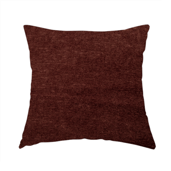 Brompton Velvet Plain Burgundy Red Upholstery Fabric CTR-2277 - Handmade Cushions