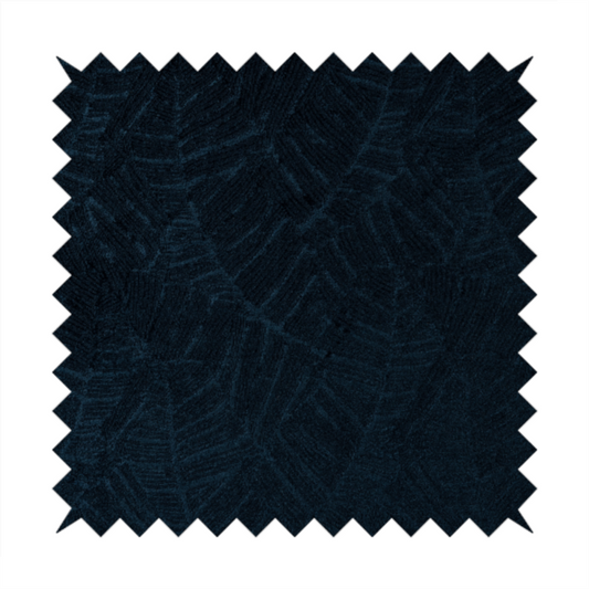 Westminster Velvet Leaf Inspired Navy Blue Upholstery Fabric CTR-2279