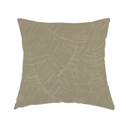 Westminster Velvet Leaf Inspired Beige Upholstery Fabric CTR-2280 - Handmade Cushions