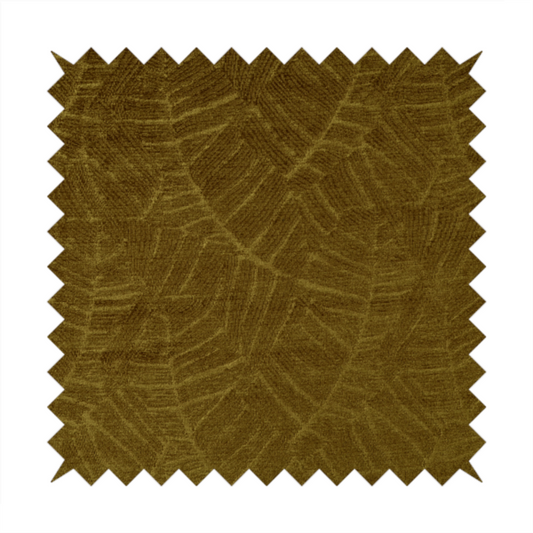 Westminster Velvet Leaf Inspired Yellow Upholstery Fabric CTR-2283