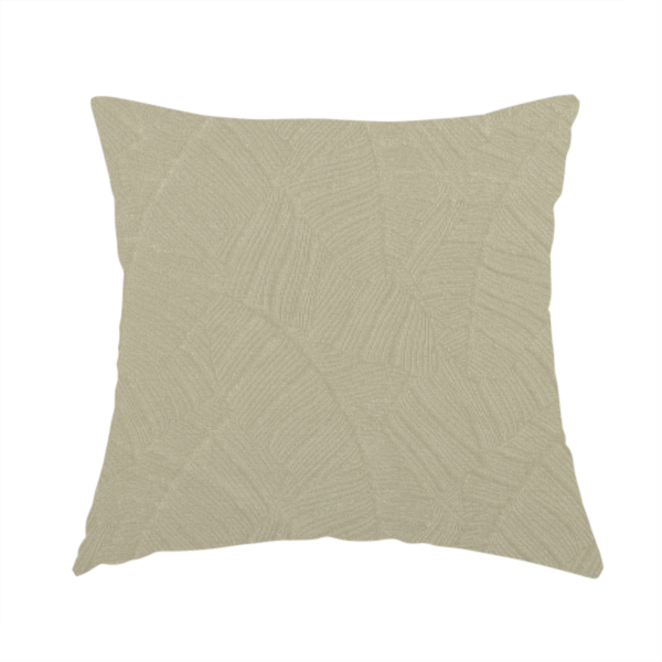 Westminster Velvet Leaf Inspired White Upholstery Fabric CTR-2285 - Handmade Cushions