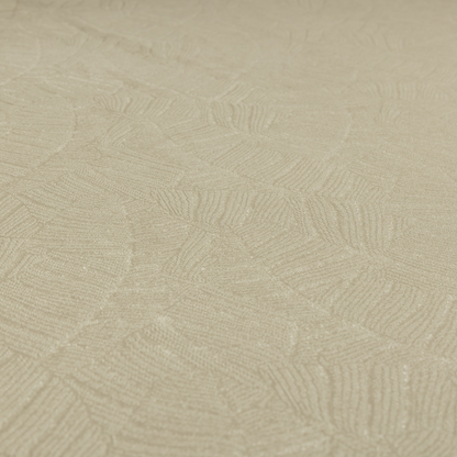 Westminster Velvet Leaf Inspired White Upholstery Fabric CTR-2285 - Roman Blinds
