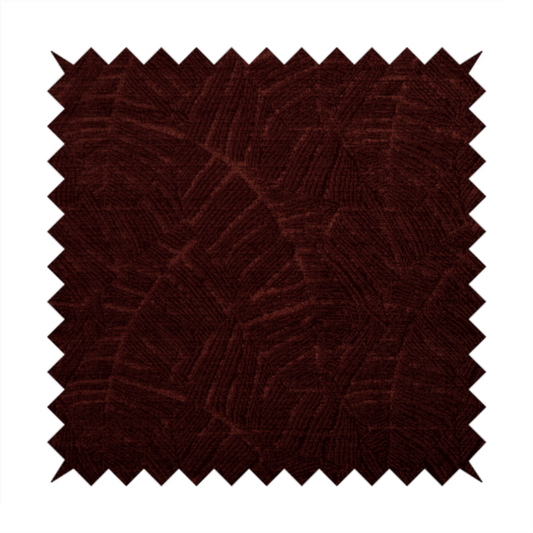 Westminster Velvet Leaf Inspired Burgundy Red Upholstery Fabric CTR-2289