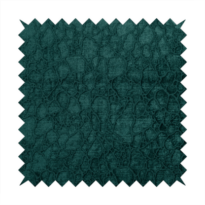 Hammersmith Velvet Pattern Teal Upholstery Fabric CTR-2290