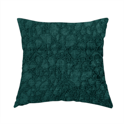 Hammersmith Velvet Pattern Teal Upholstery Fabric CTR-2290 - Handmade Cushions