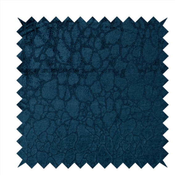 Hammersmith Velvet Pattern Navy Blue Upholstery Fabric CTR-2291
