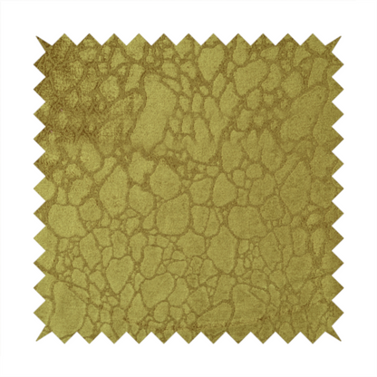 Hammersmith Velvet Pattern Yellow Upholstery Fabric CTR-2295 - Roman Blinds