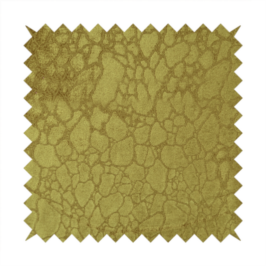 Hammersmith Velvet Pattern Yellow Upholstery Fabric CTR-2295