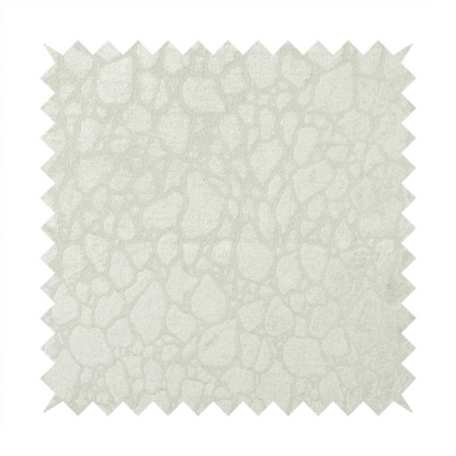 Hammersmith Velvet Pattern White Upholstery Fabric CTR-2297 - Handmade Cushions