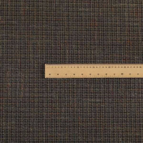 Byron Thick Durable Weave Brown Black Colour Furnishing Fabrics CTR-23 - Roman Blinds