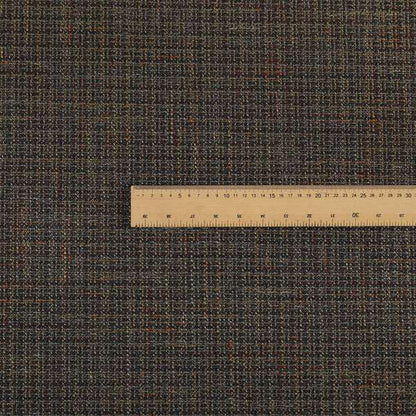 Byron Thick Durable Weave Brown Black Colour Furnishing Fabrics CTR-23 - Roman Blinds